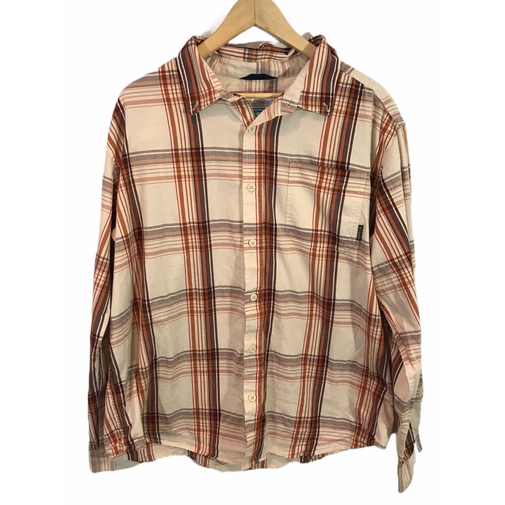 Columbia Men's Long Sleeve Button Down Shirt - Size XL  Collar Buttons